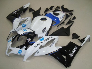 2007-2008 Honda CBR600RR Motorcycle Fairings - White Blue Glossy Black Konica Minolta UK Manufacturers