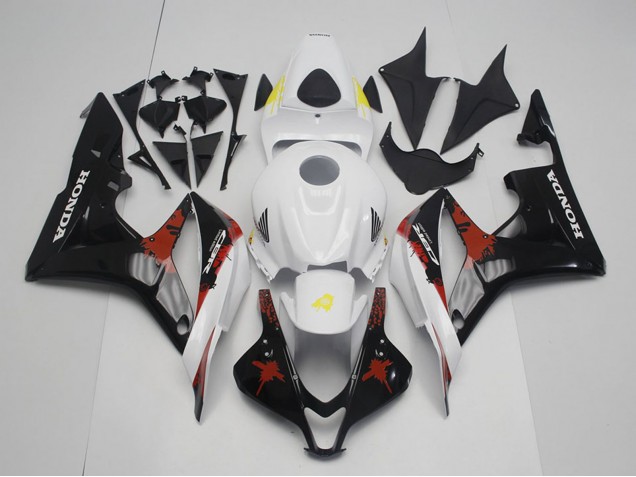2007-2008 Honda CBR600RR Motorcycle Fairings - White Red Yellow Glossy Black Limited Edition UK Manufacturers