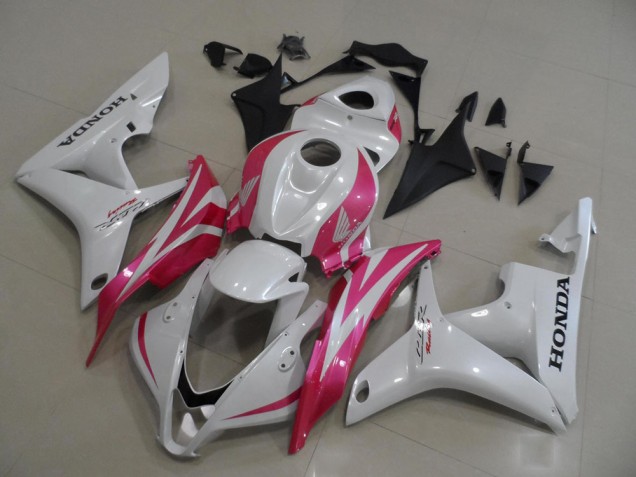 2007-2008 Honda CBR600RR Motorcycle Fairings - White Pink UK Manufacturers