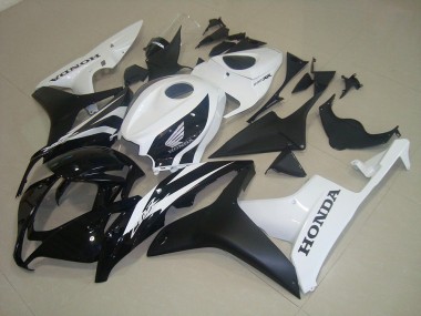 2007-2008 Honda CBR600RR Motorcycle Fairings - White Glossy Black Matte Black UK Manufacturers
