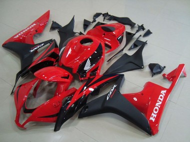 2007-2008 Honda CBR600RR Motorcycle Fairings - Red Matte Black OEM Style UK Manufacturers