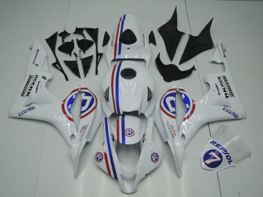 2007-2008 Honda CBR600RR Motorcycle Fairings - White Red Blue R UK Manufacturers