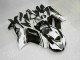 2007-2008 Kawasaki ZX6R Motorcycle Fairings - Black White UK Manufacturers