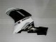 2007-2008 Kawasaki ZX6R Motorcycle Fairings - Black White UK Manufacturers