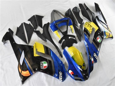 2007-2008 Kawasaki ZX6R Motorcycle Fairings - Blue Shark UK Manufacturers