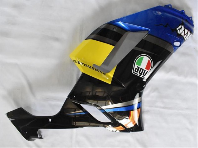 2007-2008 Kawasaki ZX6R Motorcycle Fairings - Blue Shark UK Manufacturers