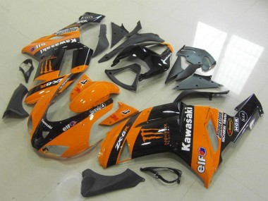 2007-2008 Kawasaki ZX6R Motorcycle Fairings - Orange Monster UK Manufacturers