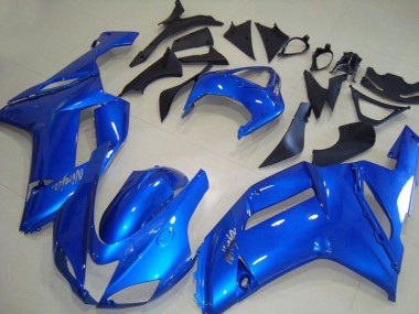 2007-2008 Kawasaki ZX6R Abs Motorcycle Fairings - Blue UK Manufacturers