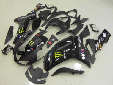 2007-2008 Kawasaki ZX6R Motorcycle Fairings - Black Monster UK Manufacturers