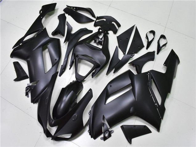 2007-2008 Kawasaki ZX6R Motorcycle Fairings - Matte Black UK Manufacturers