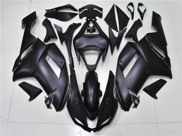 2007-2008 Kawasaki ZX6R Motorcycle Fairings - Matte Black UK Manufacturers