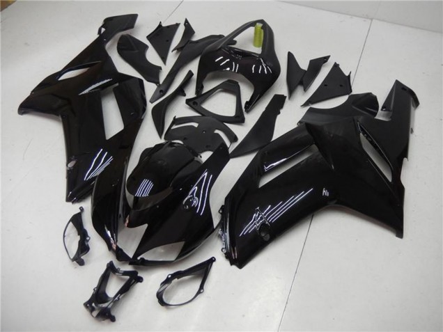 2007-2008 Kawasaki ZX6R Abs Motorcycle Fairing - Glossy Black UK Manufacturers