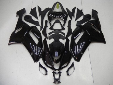 2007-2008 Kawasaki ZX6R Abs Motorcycle Fairing - Glossy Black UK Manufacturers