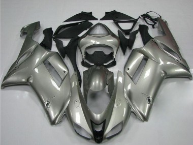 2007-2008 Kawasaki ZX6R Motorcycle Fairings - Grey UK Manufacturers