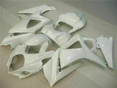 2007-2008 Suzuki GSXR 1000 Motorcycle Fairings - White UK Manufacturers