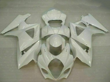 2007-2008 Suzuki GSXR 1000 Motorcycle Fairings - White UK Manufacturers