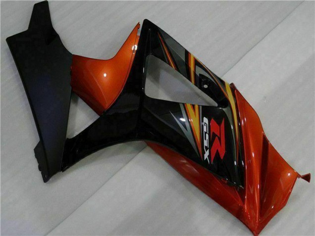 2007-2008 Suzuki GSXR 1000 Motorcycle Fairings - Black Orange UK Manufacturers