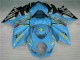 2007-2008 Suzuki GSXR 1000 Motorcycle Fairing Kits - Blue Gold Black Rizla UK Manufacturers