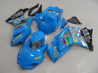 2007-2008 Suzuki GSXR 1000 Motorcycle Fairings - Blue Yellow Black Rizla Racing UK Manufacturers