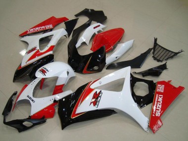2007-2008 Suzuki GSXR 1000 Motorcycle Fairing Kits - White Red Black UK Manufacturers