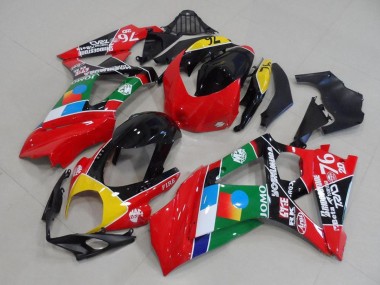 2007-2008 Suzuki GSXR 1000 Motorcycle Fairings - Red Yellow Black Blue White Green UK Manufacturers