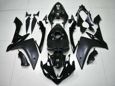 2007-2008 Yamaha YZF R1 Motorcycle Fairings - Glossy Black Matte Black UK Manufacturers