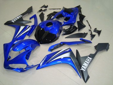 2007-2008 Yamaha YZF R1 Motorcycle Fairings - Blue White Black UK Manufacturers