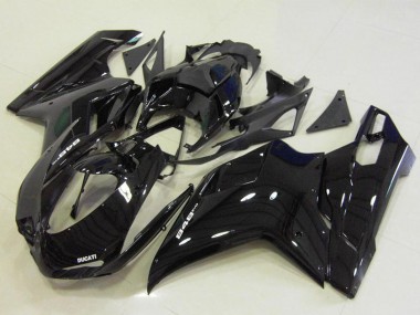 2007-2014 Ducati 848 Motorcycle Fairings - Glossy Black UK Manufacturers