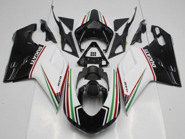 2007-2014 Ducati 848 Motorcycle Fairing Kits - White Red Green Glossy Black UK Manufacturers