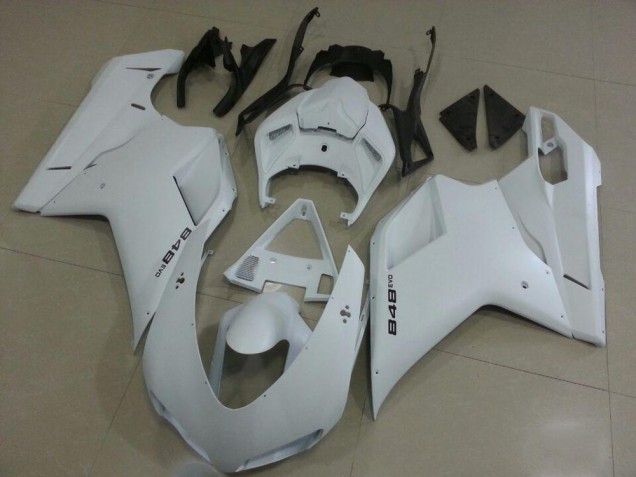 2007-2014 Ducati 848 Motorcycle Fairings - White UK Manufacturers