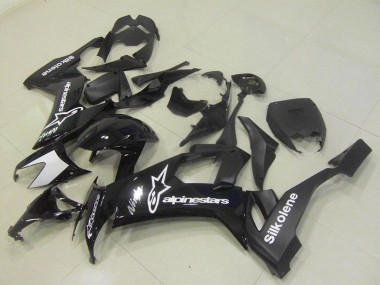 2008-2010 Kawasaki ZX10R Motorcycle Fairings - Glossy Black Silkolene Star UK Manufacturers