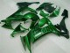 2008-2010 Kawasaki ZX10R Motorcycle Fairings - Glossy Black Green Flame UK Manufacturers