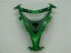 2008-2010 Kawasaki ZX10R Motorcycle Fairings - Glossy Black Green Flame UK Manufacturers