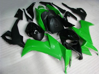 2008-2010 Kawasaki ZX10R Motorcycle Fairing Kits - Green Black UK Manufacturers