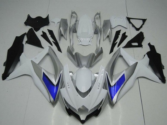 2008-2010 Suzuki GSXR 600/750 Motorcycle Fairings - Silver White Blue Black UK Manufacturers