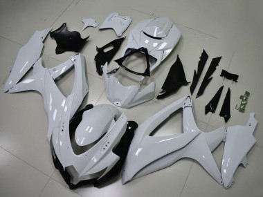2008-2010 Suzuki GSXR 600/750 Motorcycle Fairings - Glossy White UK Manufacturers