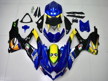 2008-2010 Suzuki GSXR 600/750 Motorcycle Fairings - Blue Yellow Shark UK Manufacturers