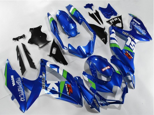 2008-2010 Suzuki GSXR 600/750 Motorcycle Fairings - Blue White Green Black UK Manufacturers