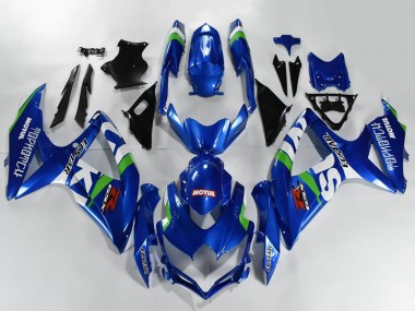 2008-2010 Suzuki GSXR 600/750 Motorcycle Fairings - Blue White Green Black UK Manufacturers