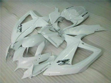 2008-2010 Suzuki GSXR 600/750 Motorcycle Fairings - White UK Manufacturers