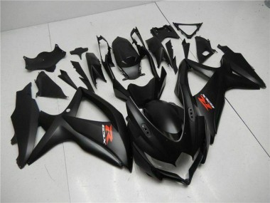 2008-2010 Suzuki GSXR 600/750 Motorcycle Fairings - Matte Black Red UK Manufacturers