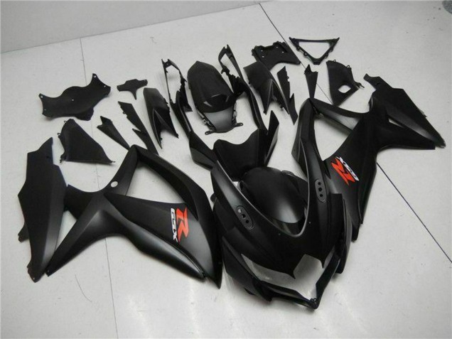 2008-2010 Suzuki GSXR 600/750 Motorcycle Fairings - Matte Black Red UK Manufacturers