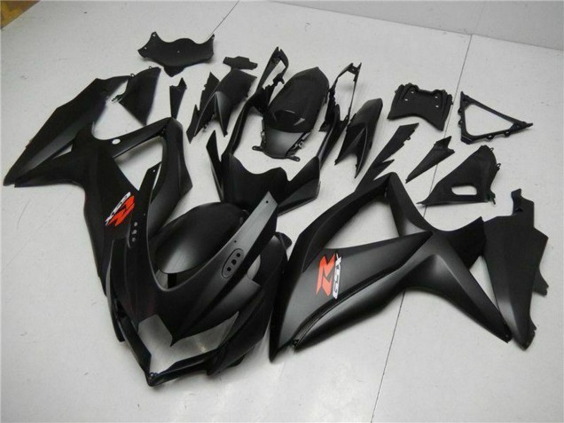 2008-2010 Suzuki GSXR 600/750 Motorcycle Fairings - Matte Black Red UK Manufacturers
