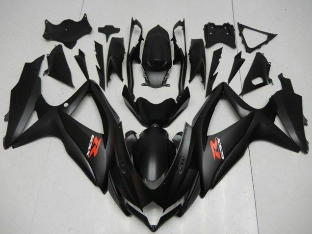2008-2010 Suzuki GSXR 600/750 Motorcycle Fairings - Matte Black Red UK Manufacturers