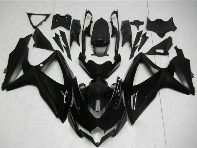 2008-2010 Suzuki GSXR 600/750 Motorcycle Fairings - Glossy Black Matte Black UK Manufacturers