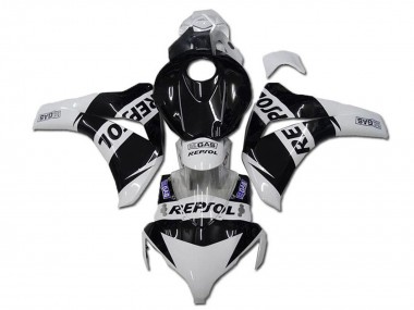2008-2011 Honda CBR1000RR Motorcycle Fairings - White Glossy Black Repsol UK Manufacturers