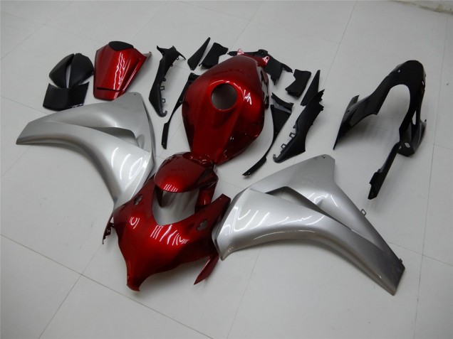 2008-2011 Honda CBR1000RR Motorcycle Fairings - Silver Maroon Red UK Manufacturers