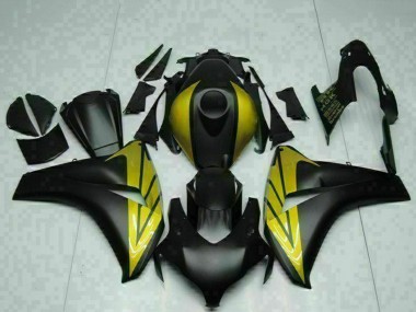 2008-2011 Honda CBR1000RR Motorcycle Fairings - Matte Black Gold UK Manufacturers
