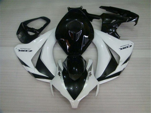 2008-2011 Honda CBR1000RR Motorcycle Fairings Kits - White Glossy Black UK Manufacturers