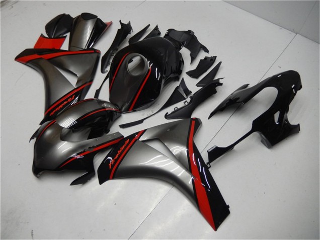 2008-2011 Honda CBR1000RR Motorcycle Fairing - Grey Red Glossy Black UK Manufacturers